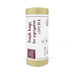 WORKI NA ŚMIECI LDPE ŻÓŁTE 35L 20SZT